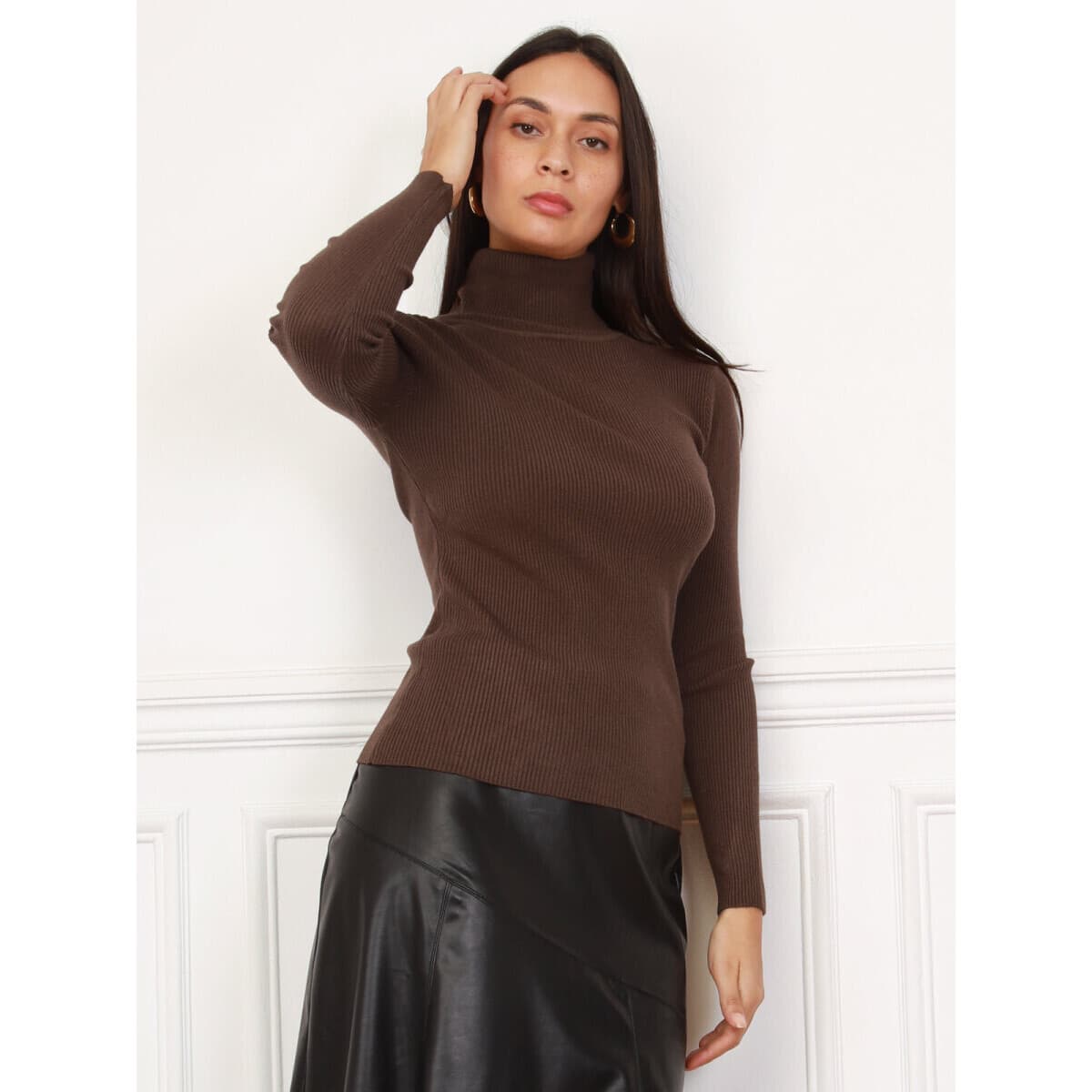 Women's Sports T-Shirts La Modeuse Brown