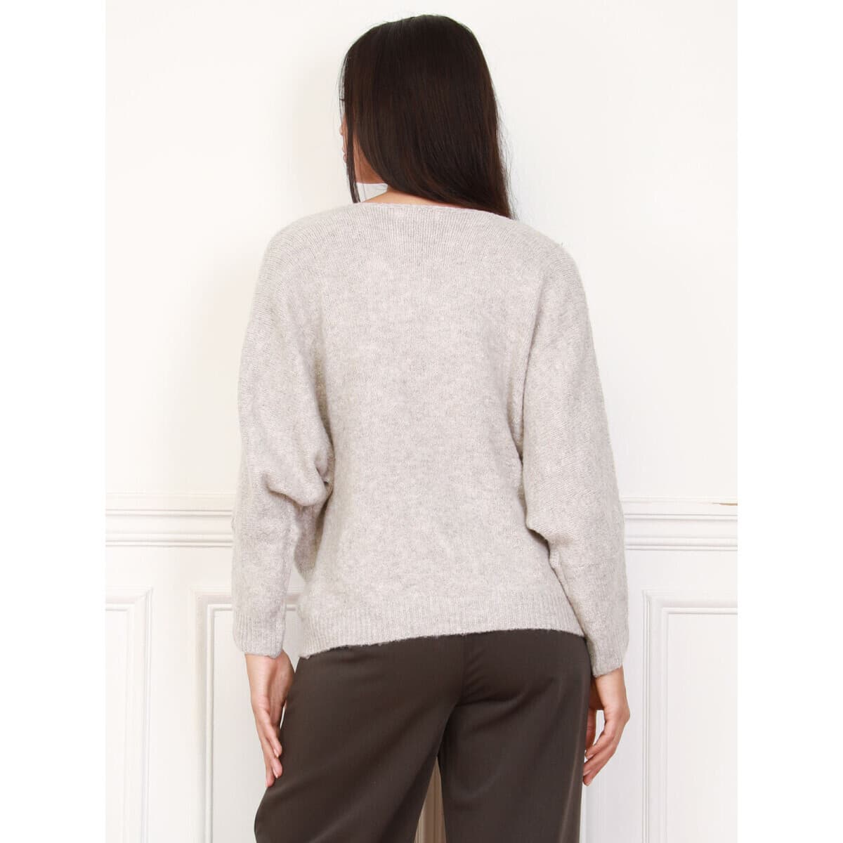 Women's Sweaters La Modeuse Beige