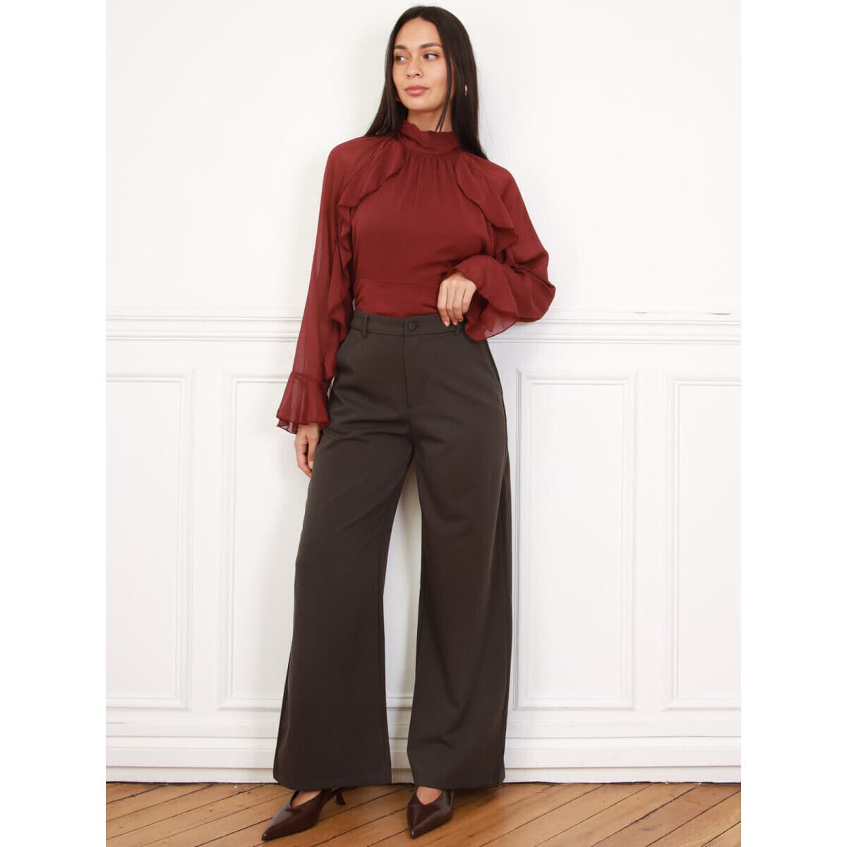 Women's Pants La Modeuse Brown