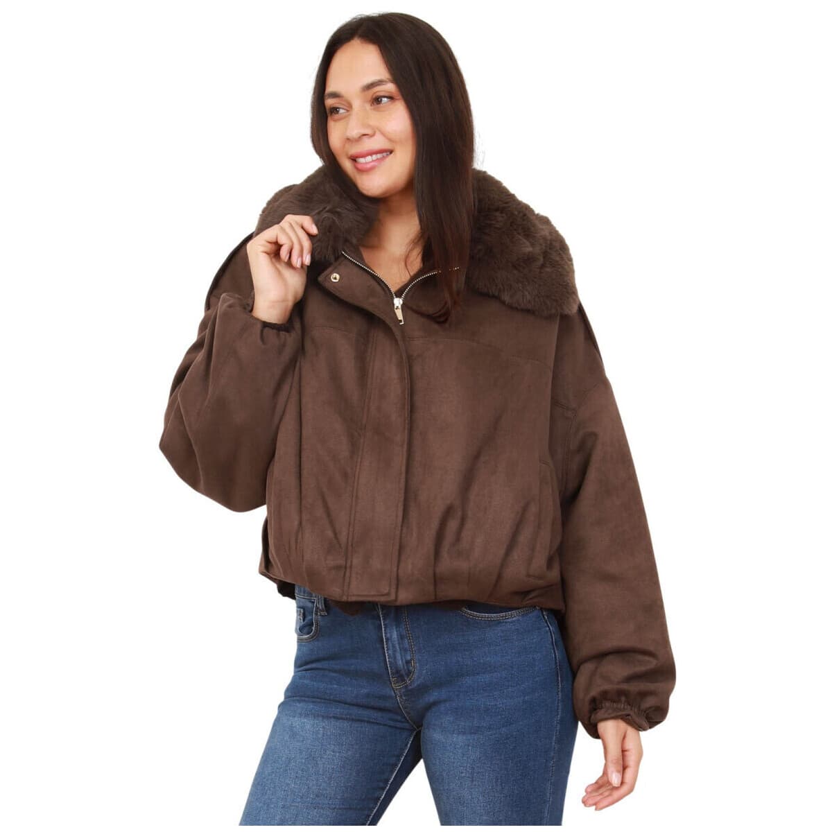 Women's Jackets La Modeuse Brown