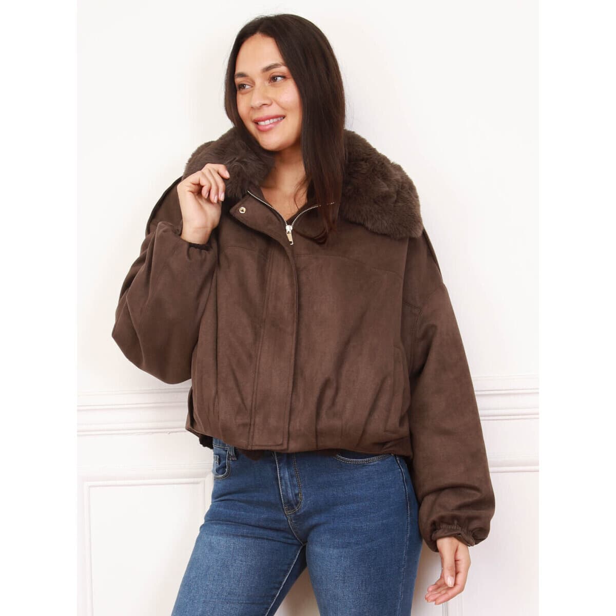 Women's Jackets La Modeuse Brown