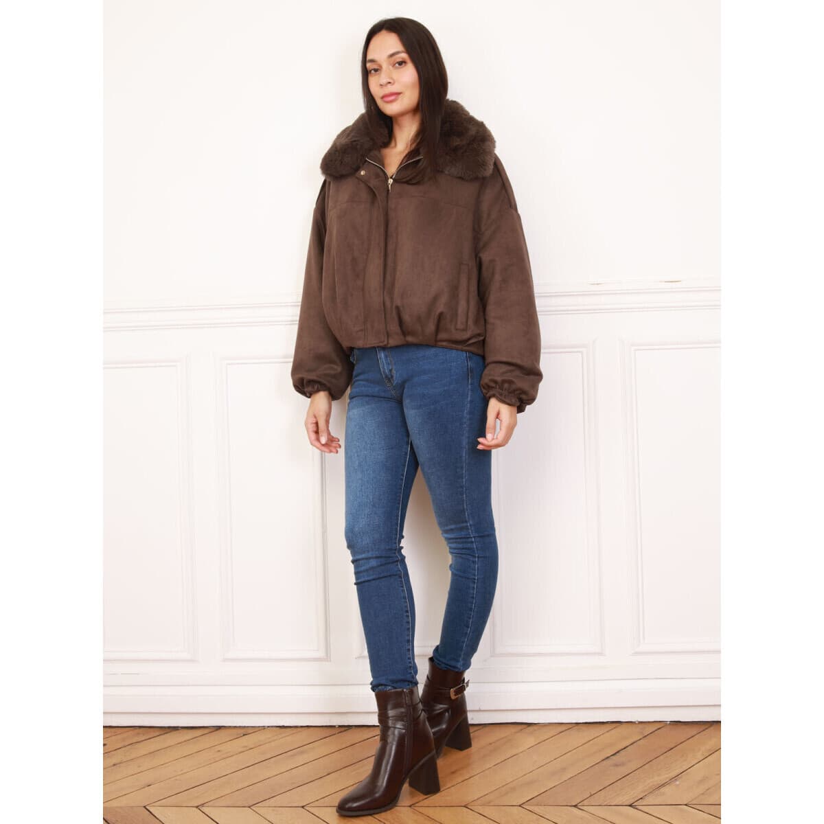 Women's Jackets La Modeuse Brown