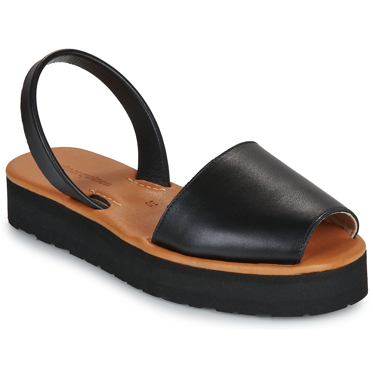 Women's Platforms Minorquines Black