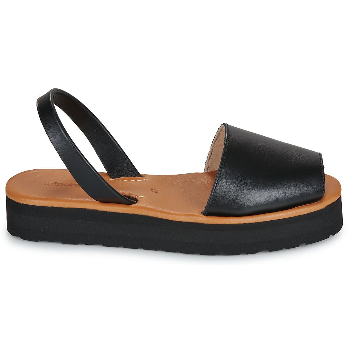 Women's Platforms Minorquines Black