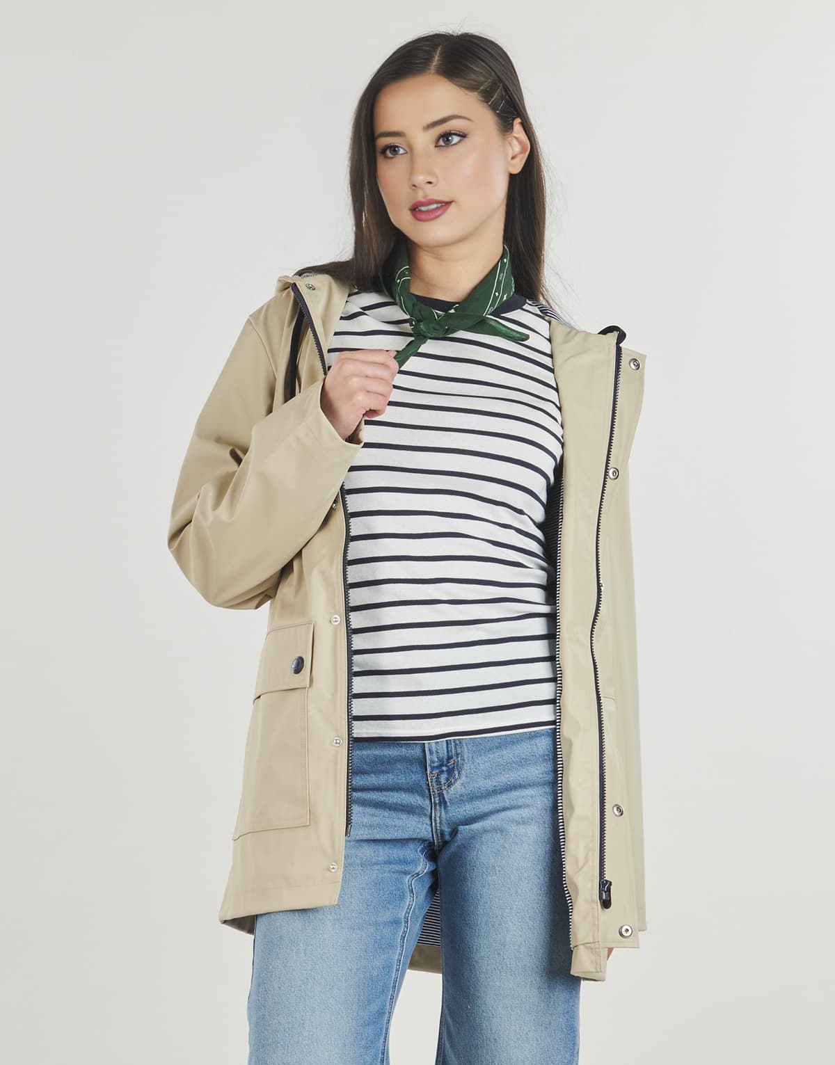 Women's Parkas Petit Bateau Beige