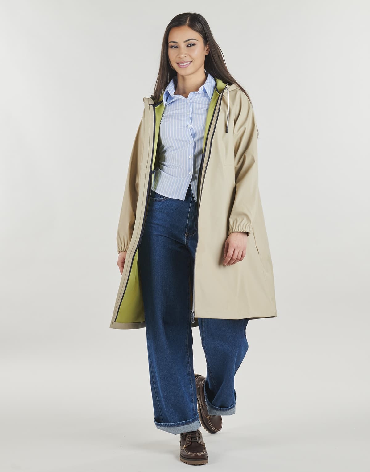 Women's Parkas Petit Bateau Beige