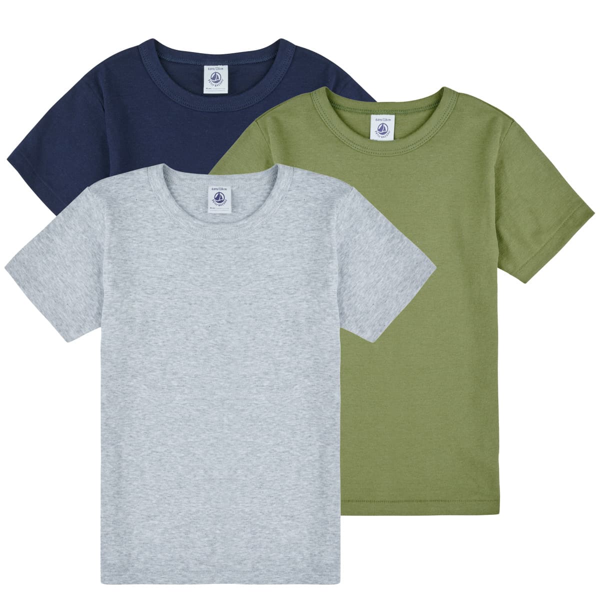 T-shirt με κοντά μανίκια Petit Bateau 3 TEE SHIRTS MC