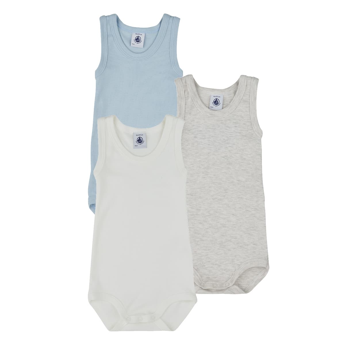 Παιδικά κορμάκια Petit Bateau 3 BODIES SM