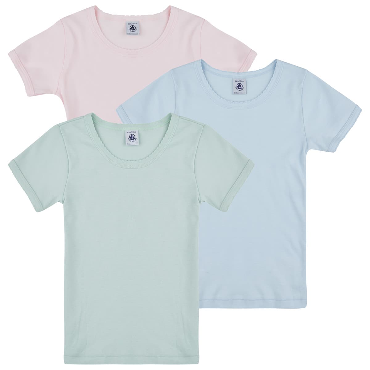 T-shirt με κοντά μανίκια Petit Bateau 3 TEE SHIRTS MC