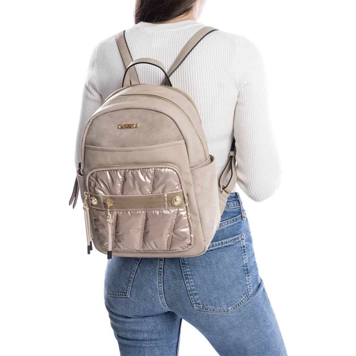 Women's Backpacks Carmela Beige