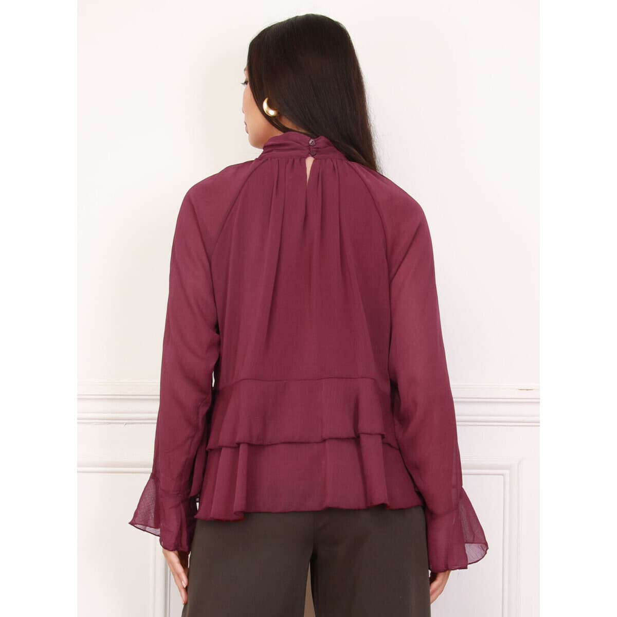 Women's T-Shirts La Modeuse Bordeaux