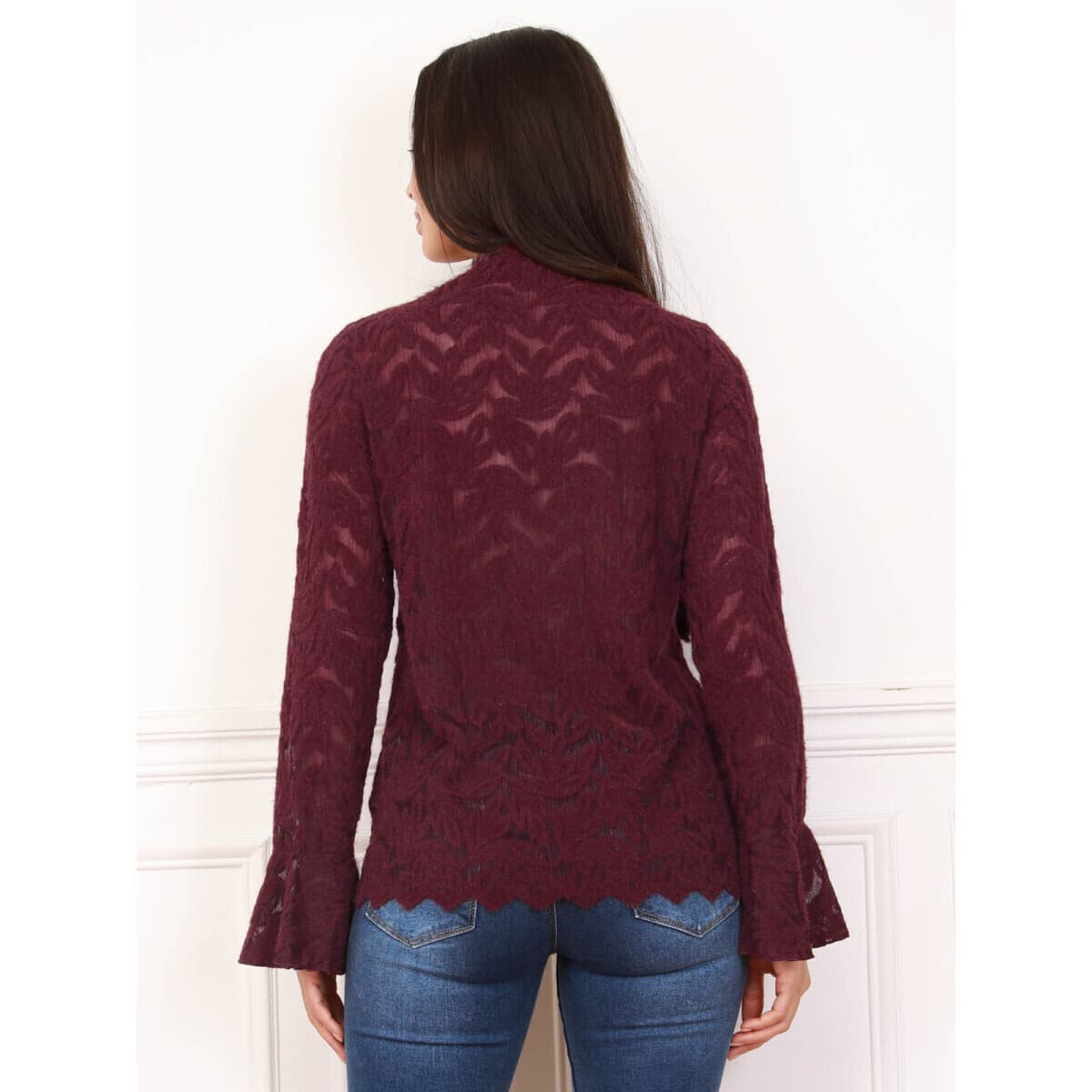 Women's T-Shirts La Modeuse Bordeaux