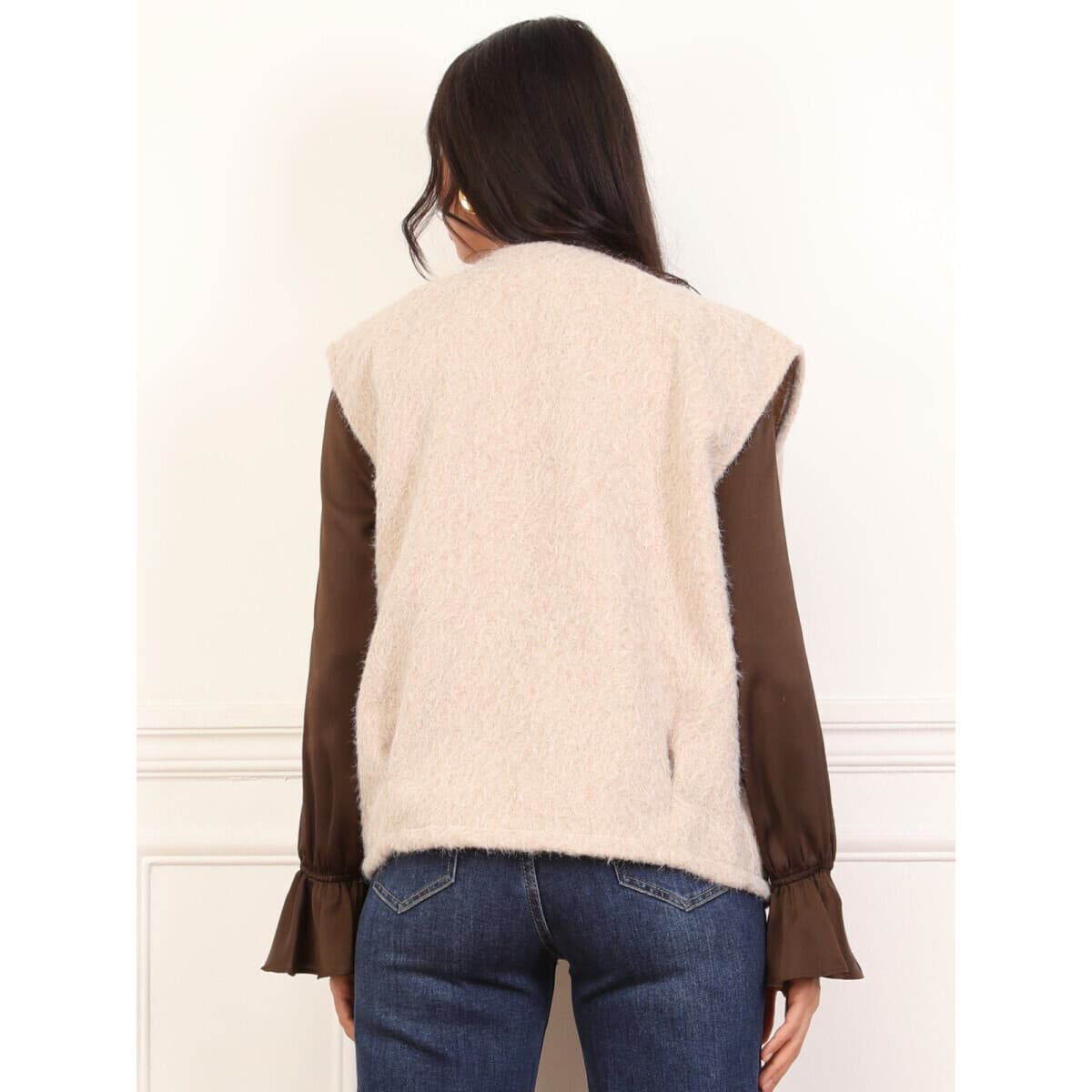 Women's Vests La Modeuse Beige