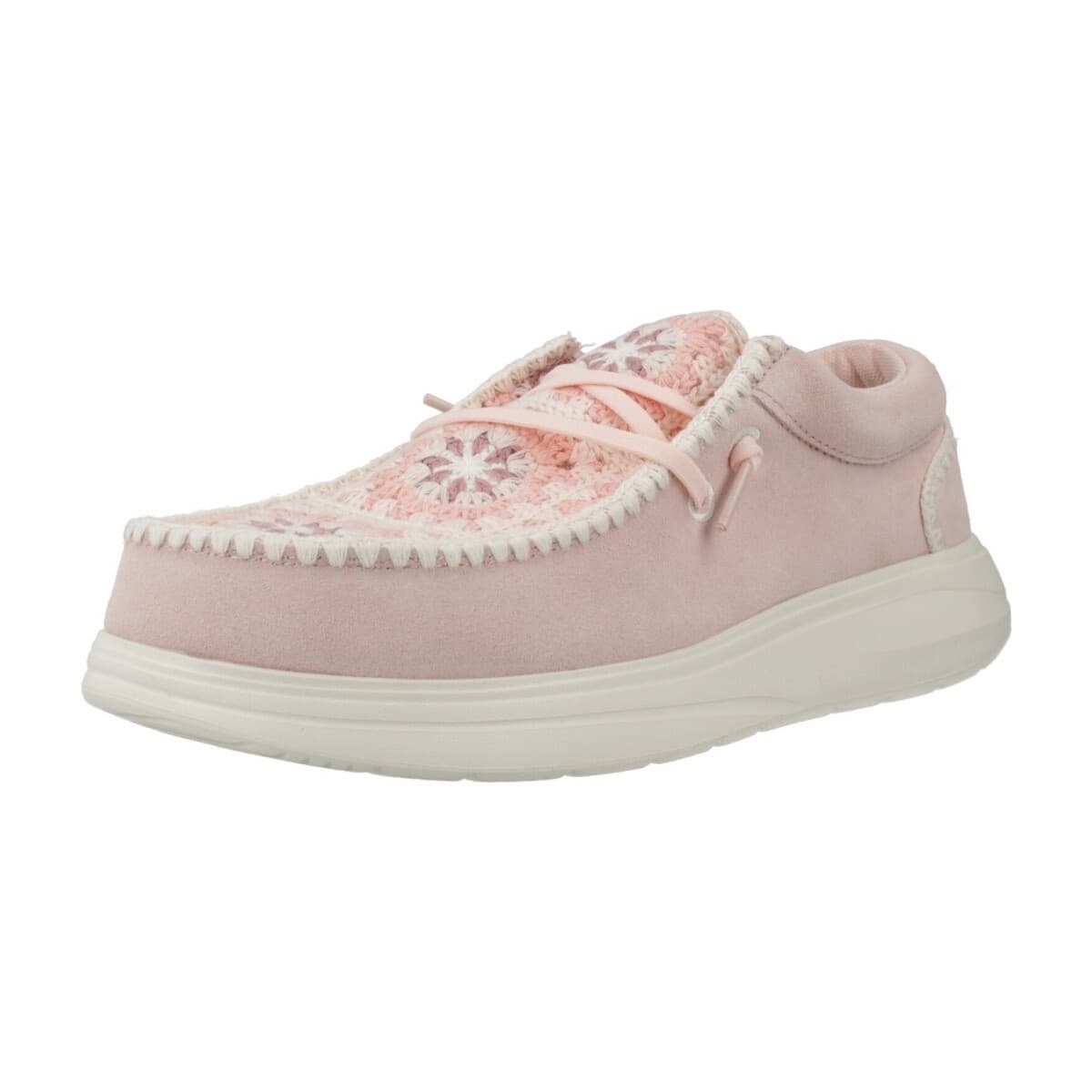 Derbies HEYDUDE Zapatos Casual Mujer Modèle Wendy Comf Suede Crochet