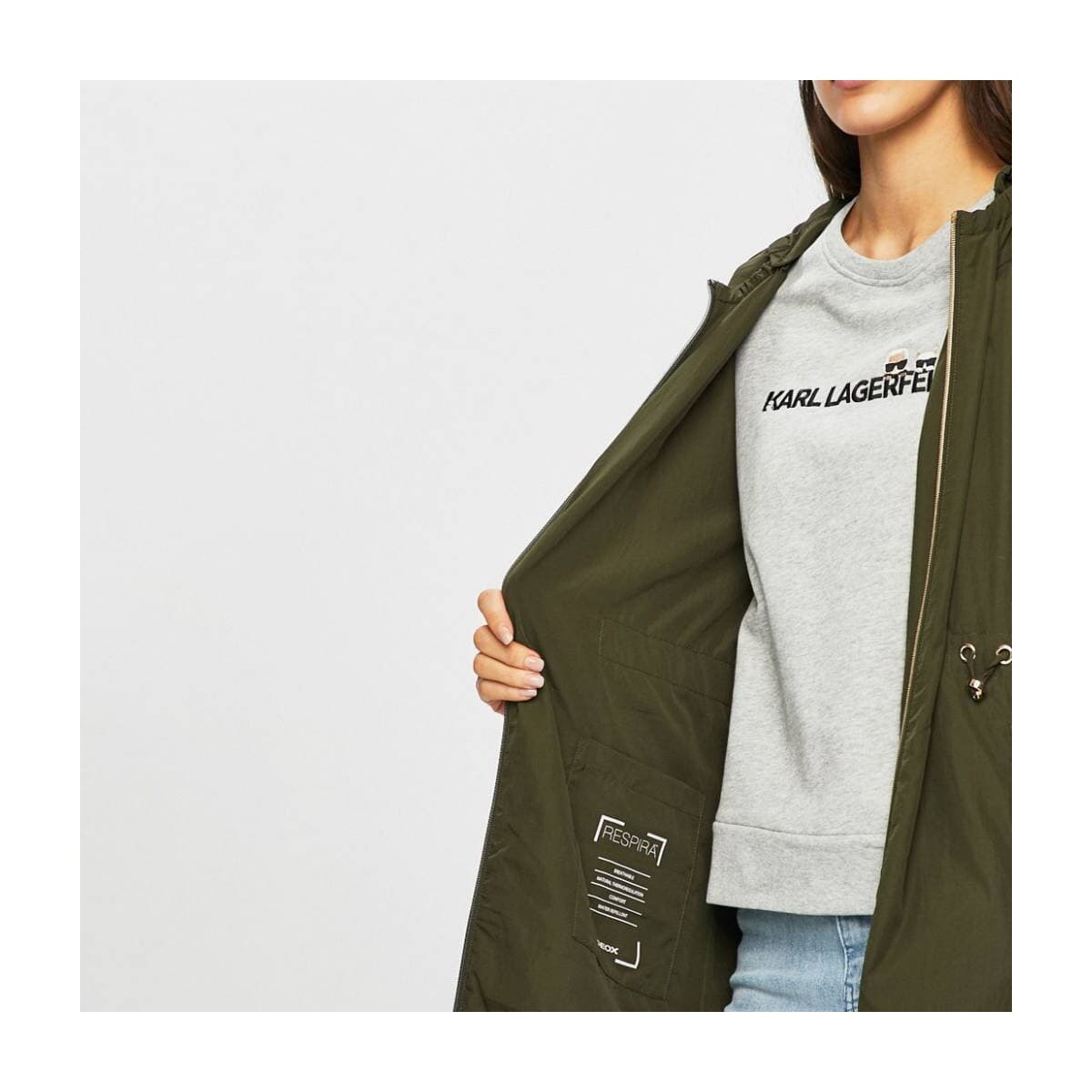 Women's Windbreakers Geox Green