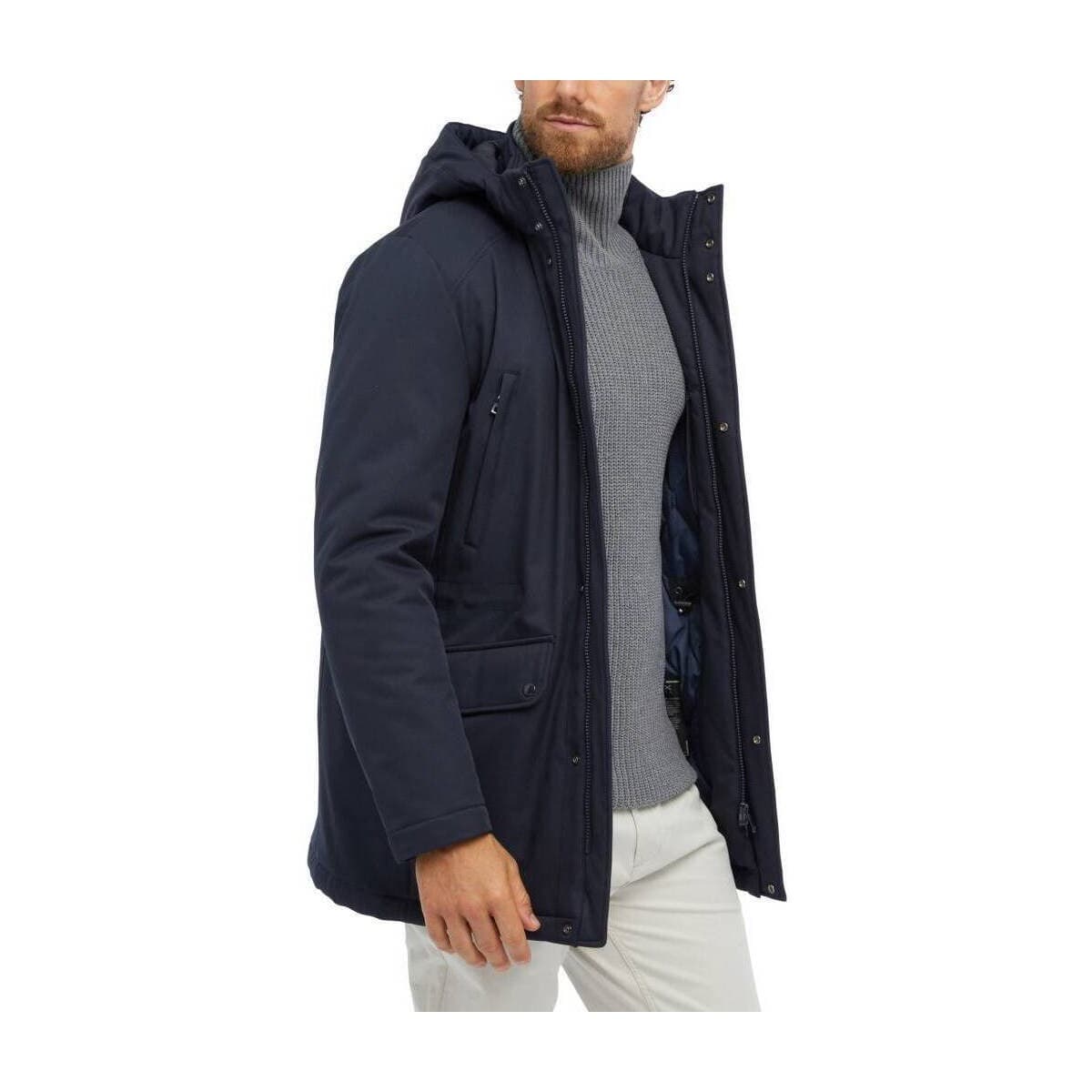 Men's Parkas Geox Blue