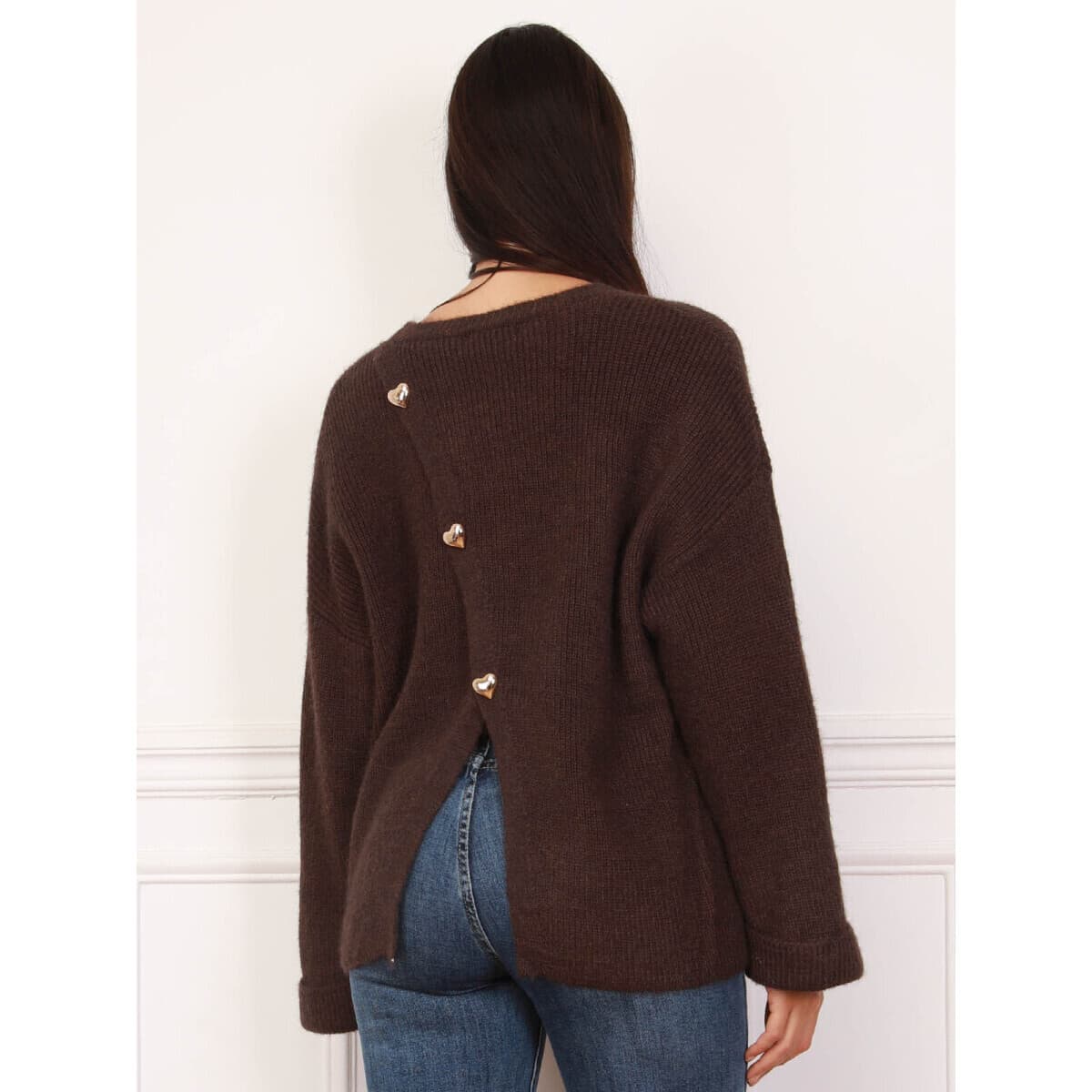 Women's Sweaters La Modeuse Brown