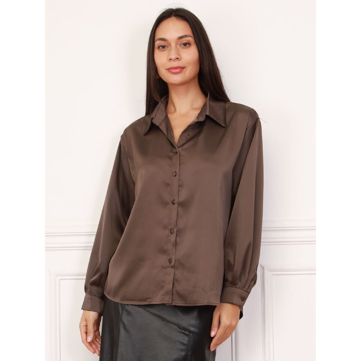 Women's Shirts La Modeuse Brown