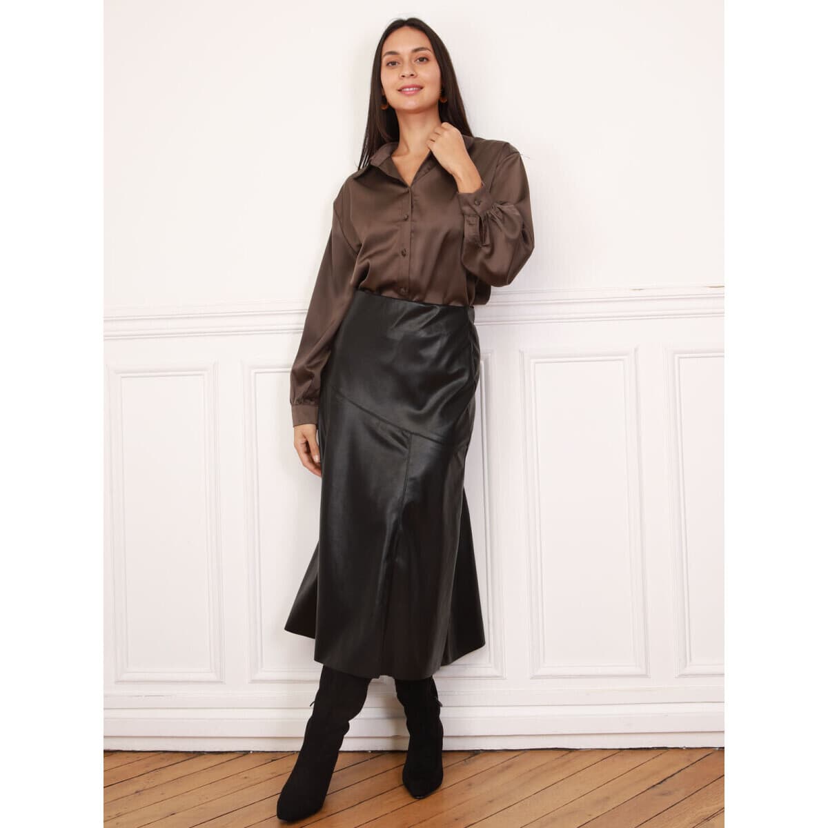 Women's Shirts La Modeuse Brown