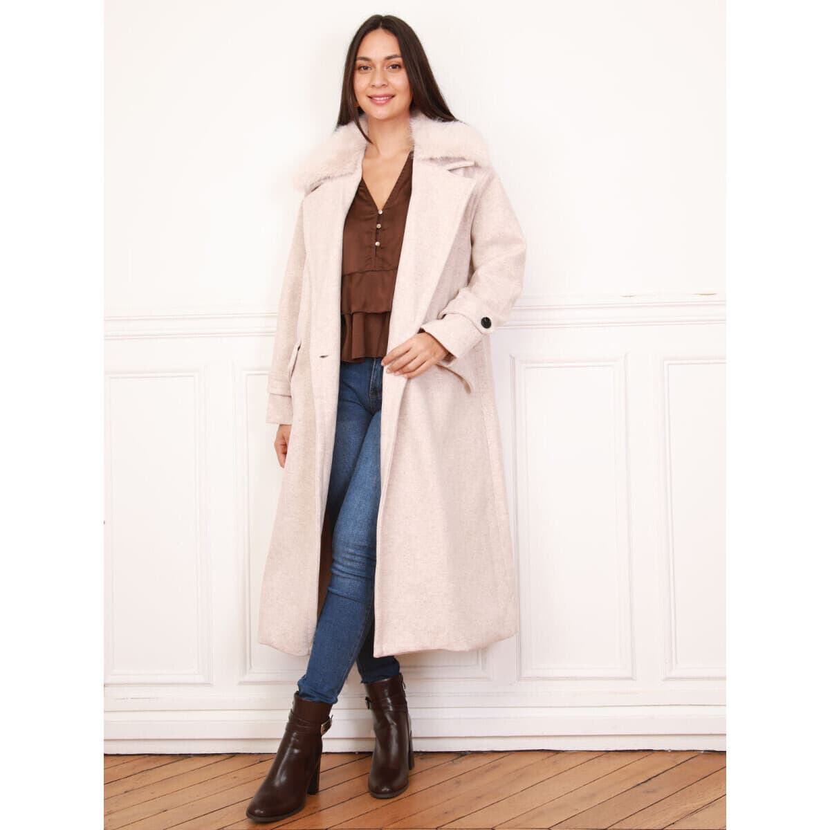 Women's Coats La Modeuse Beige