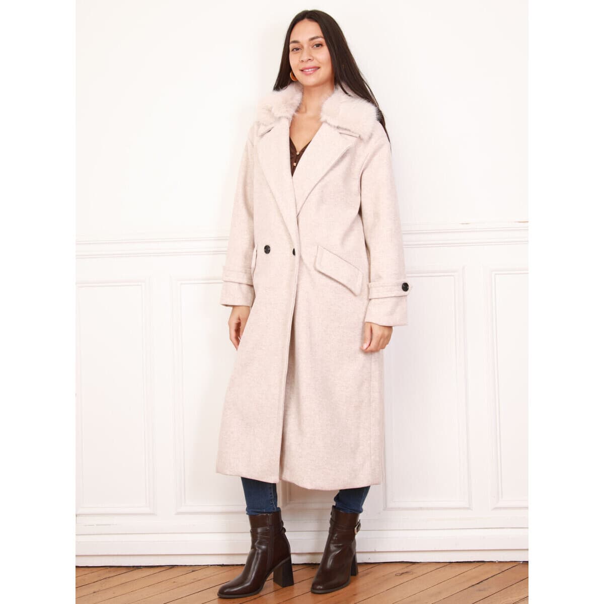 Women's Coats La Modeuse Beige