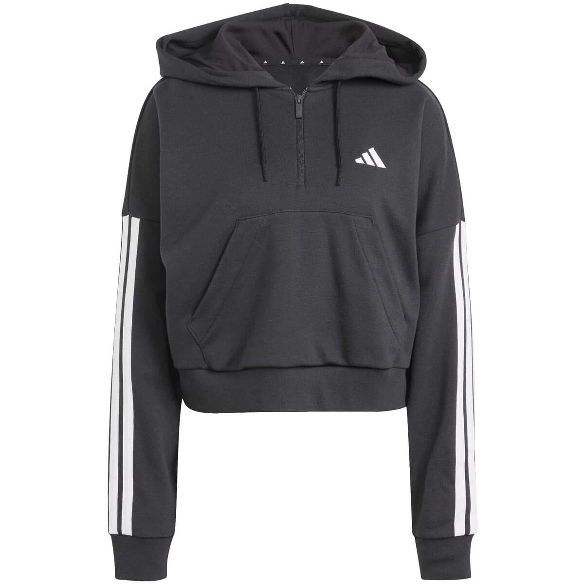 T-shirt με κουκούλα adidas W 3S Ft Qz Hd