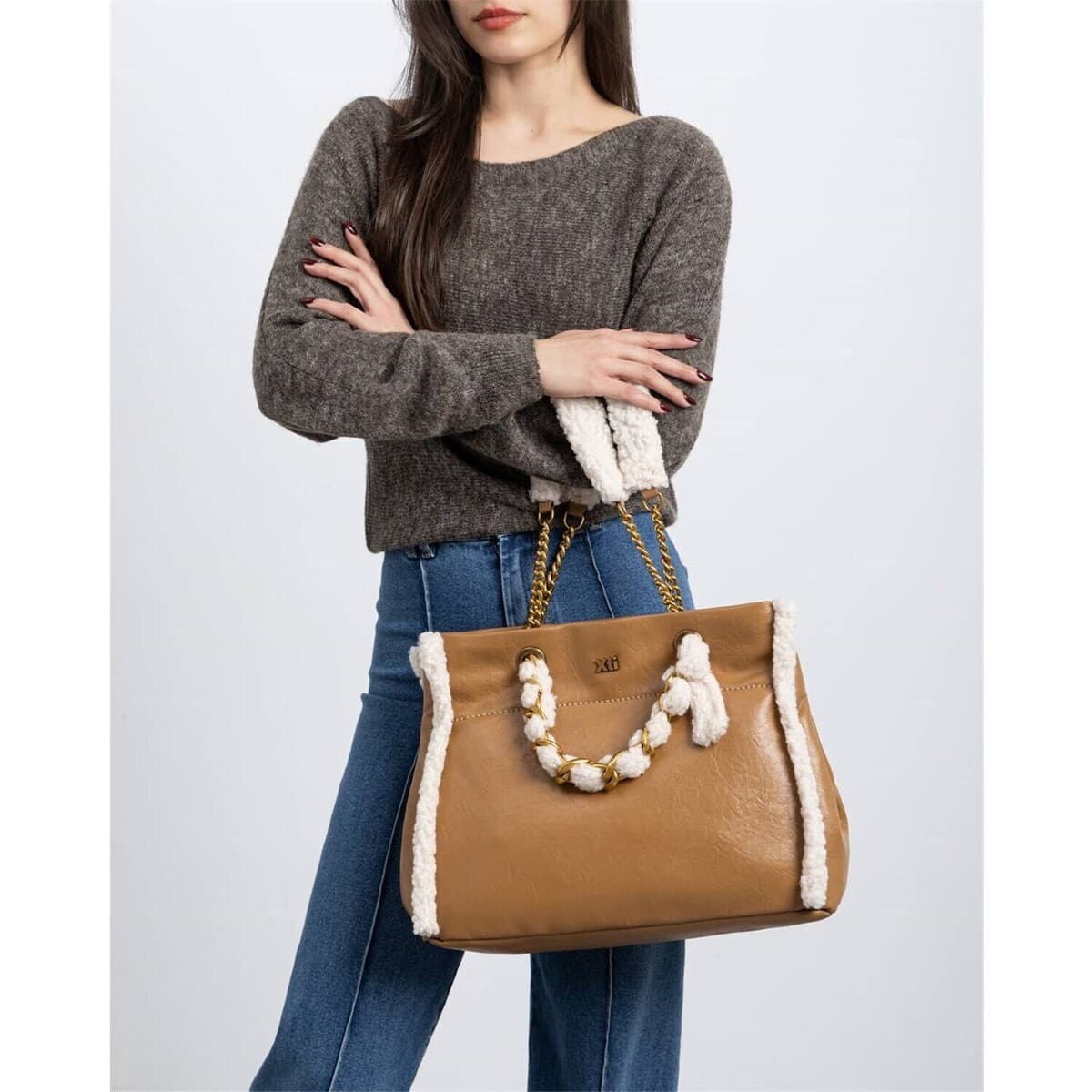 Women's Handbags Xti Brown
