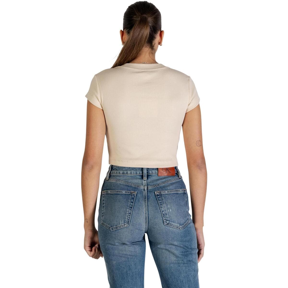 Women's T-Shirts Calvin Klein Beige