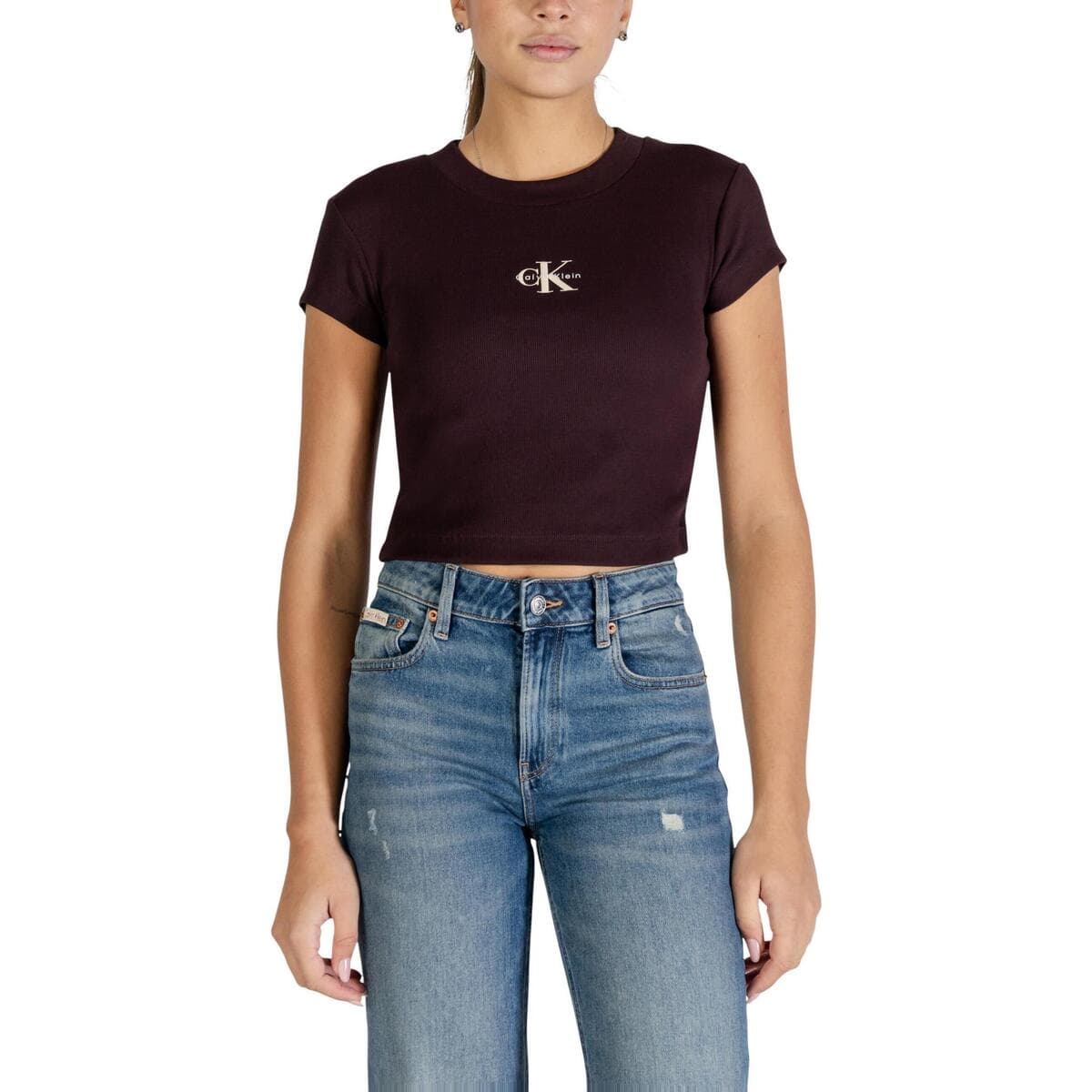 Women's T-Shirts Calvin Klein Brown