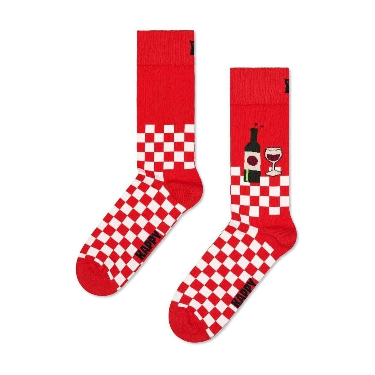 High socks Happy socks Calcetines Hombre Modèle Wine And Dine