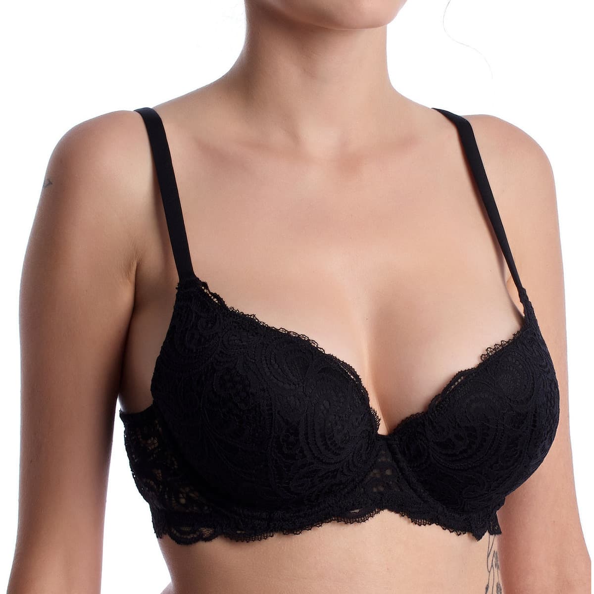 Σουτιέν 3/4 και μπαλκονέ Lormar PLUNGE-FRIZZANTE-NEGRO