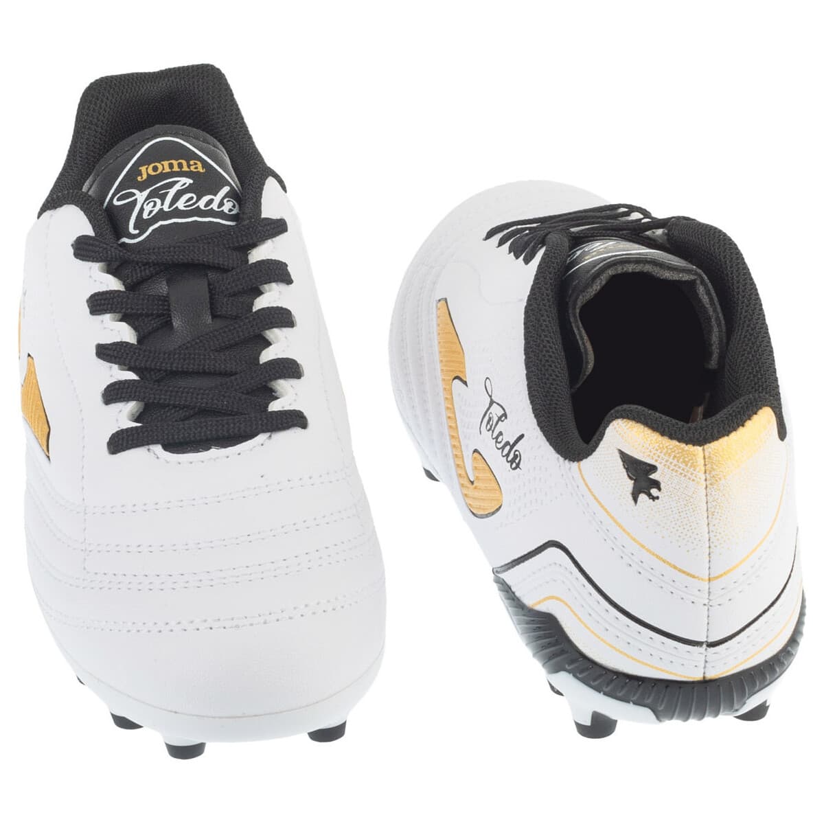 Boys' Football Boots Joma White