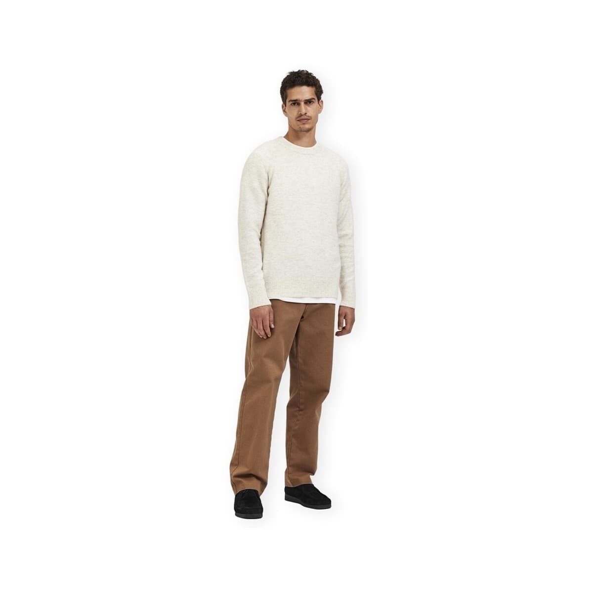 Men's Sweaters Selected Beige