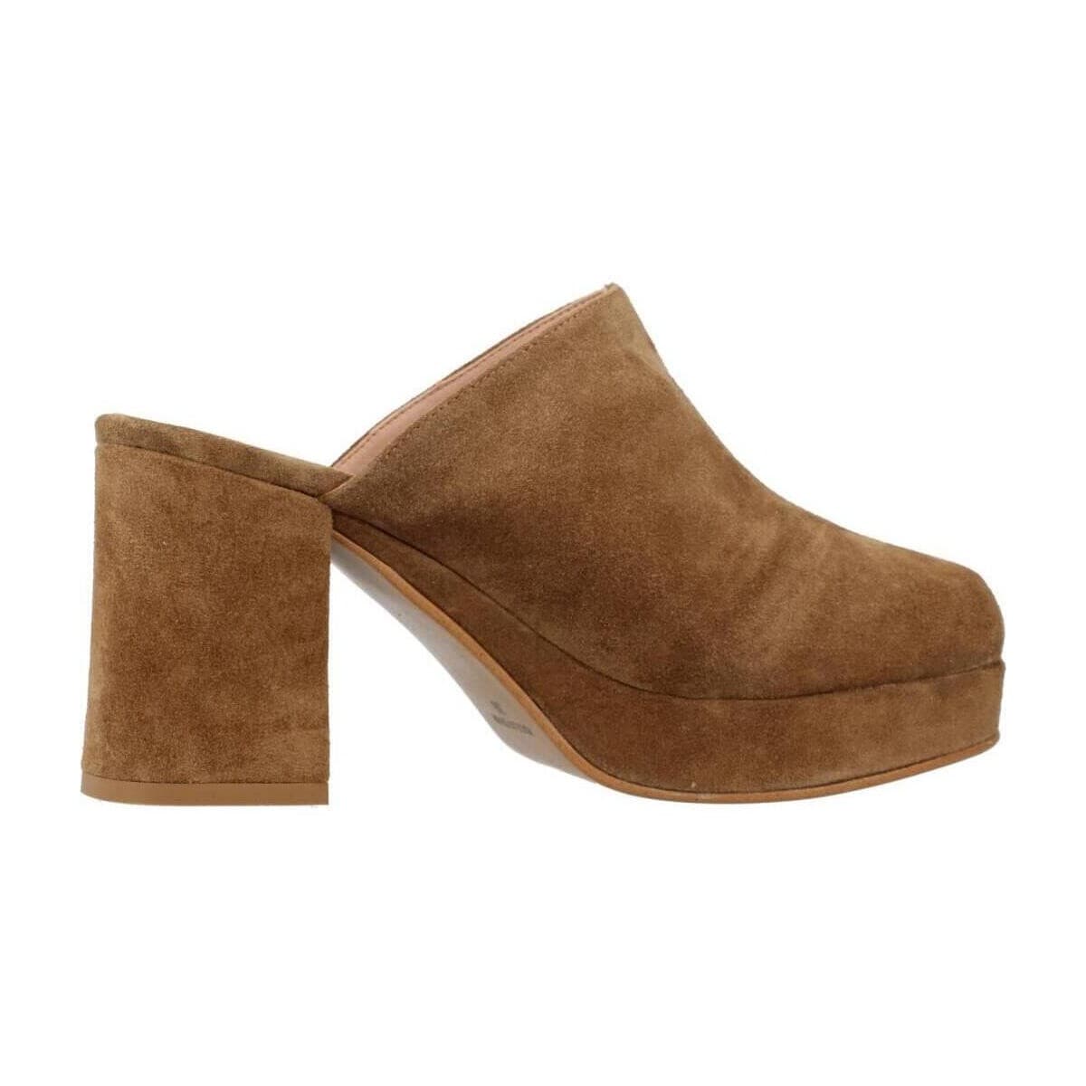 Women's Mules Yellow Brown