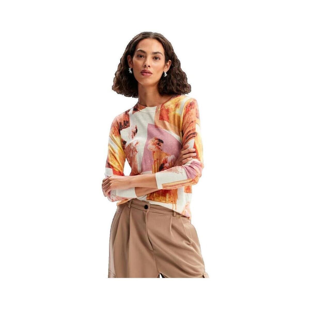 Women's Sports T-Shirts Desigual White