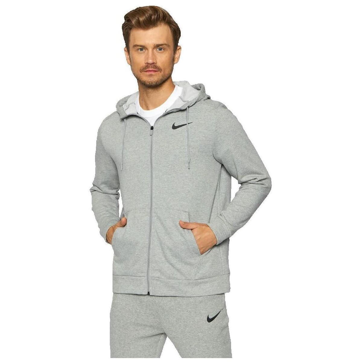 Men's Sports Hoodies & Sweatshirts Nike Gray