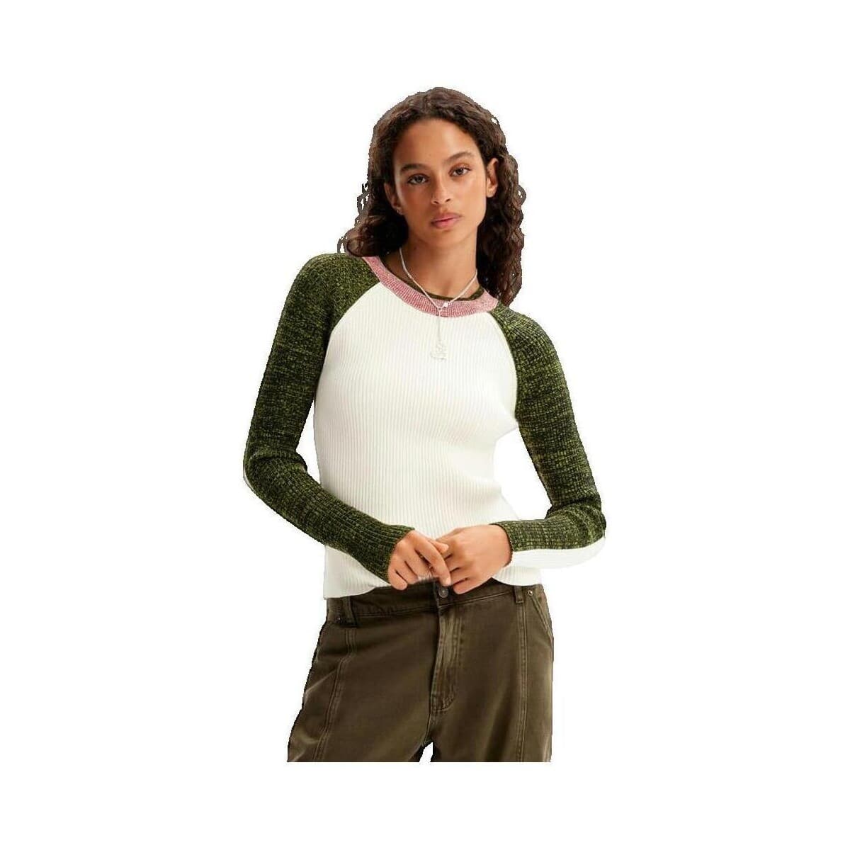 Πουλόβερ Desigual Bordure Coeur