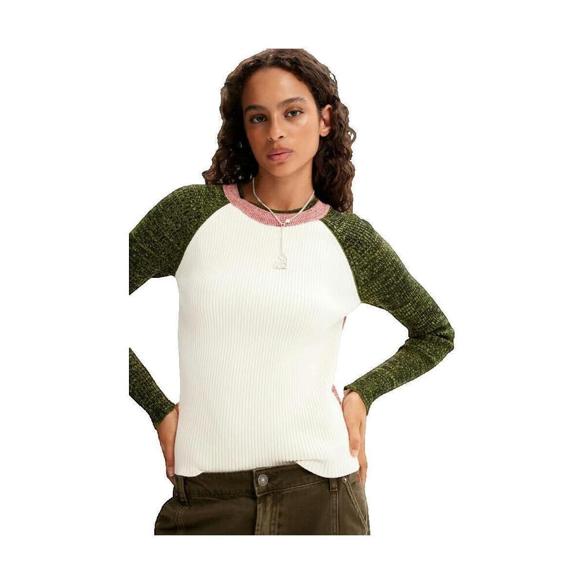 Women's Sweaters Desigual White