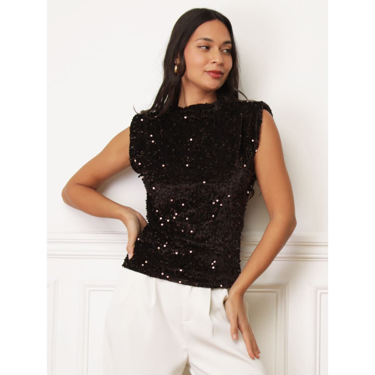 Women's T-Shirts La Modeuse Brown