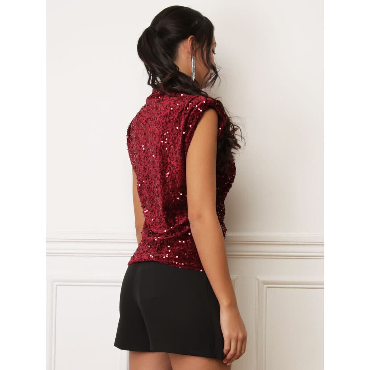 Women's T-Shirts La Modeuse Bordeaux