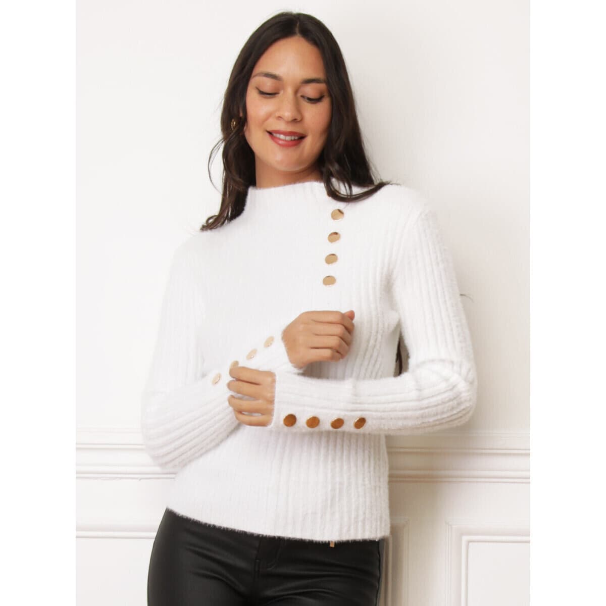 Women's Sweaters La Modeuse White