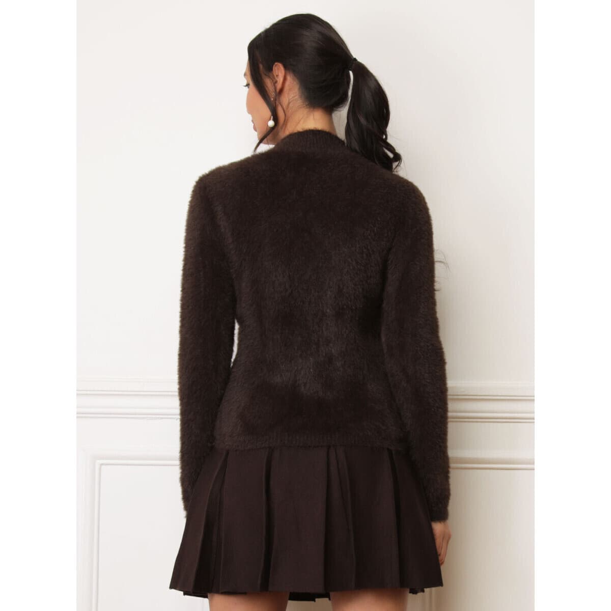 Women's Sweaters La Modeuse Brown