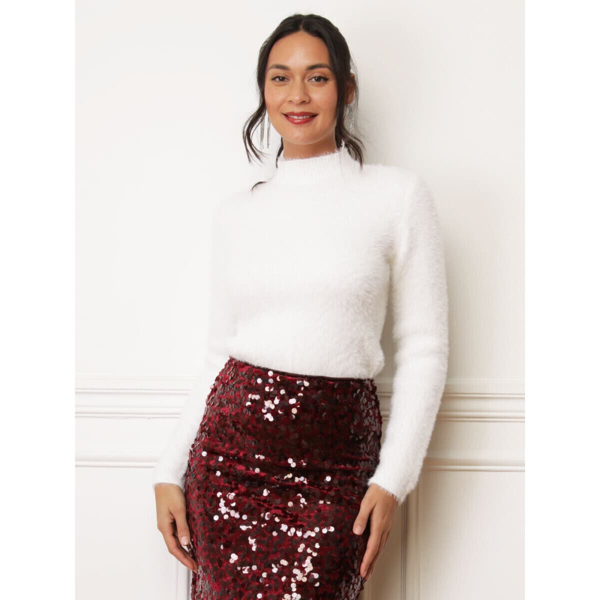 Women's Sweaters La Modeuse White