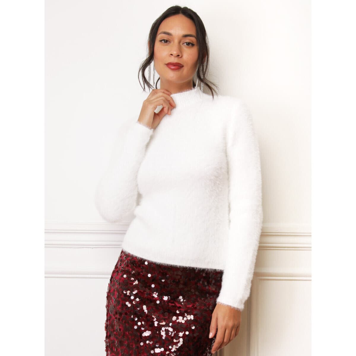 Women's Sweaters La Modeuse White