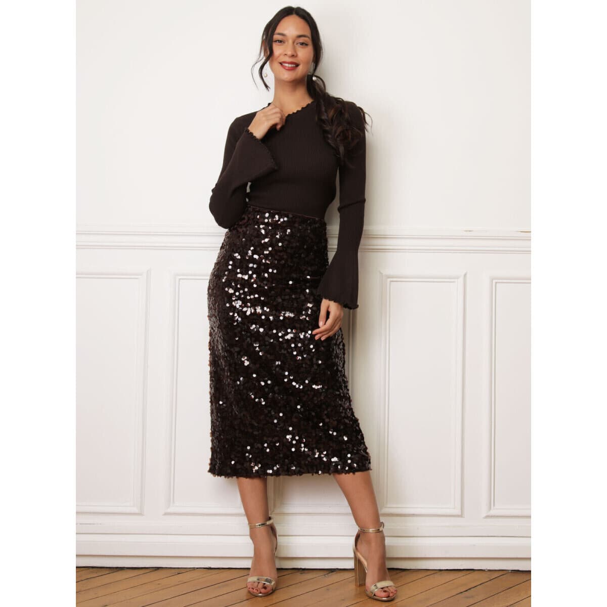 Women's T-Shirts La Modeuse Brown