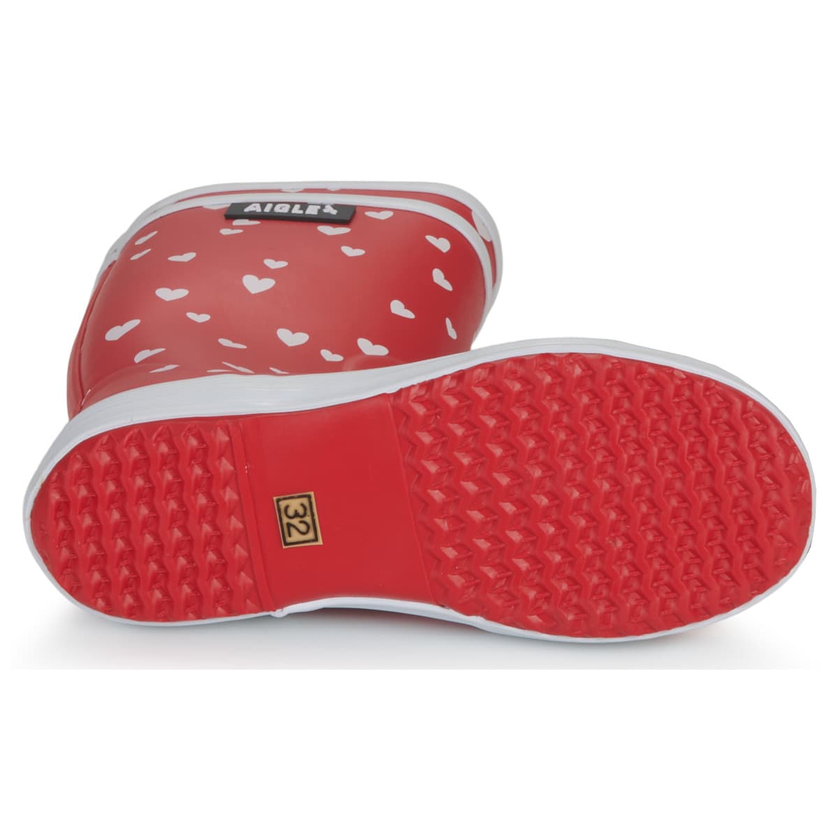 Girls' Wellington Boots Aigle Red