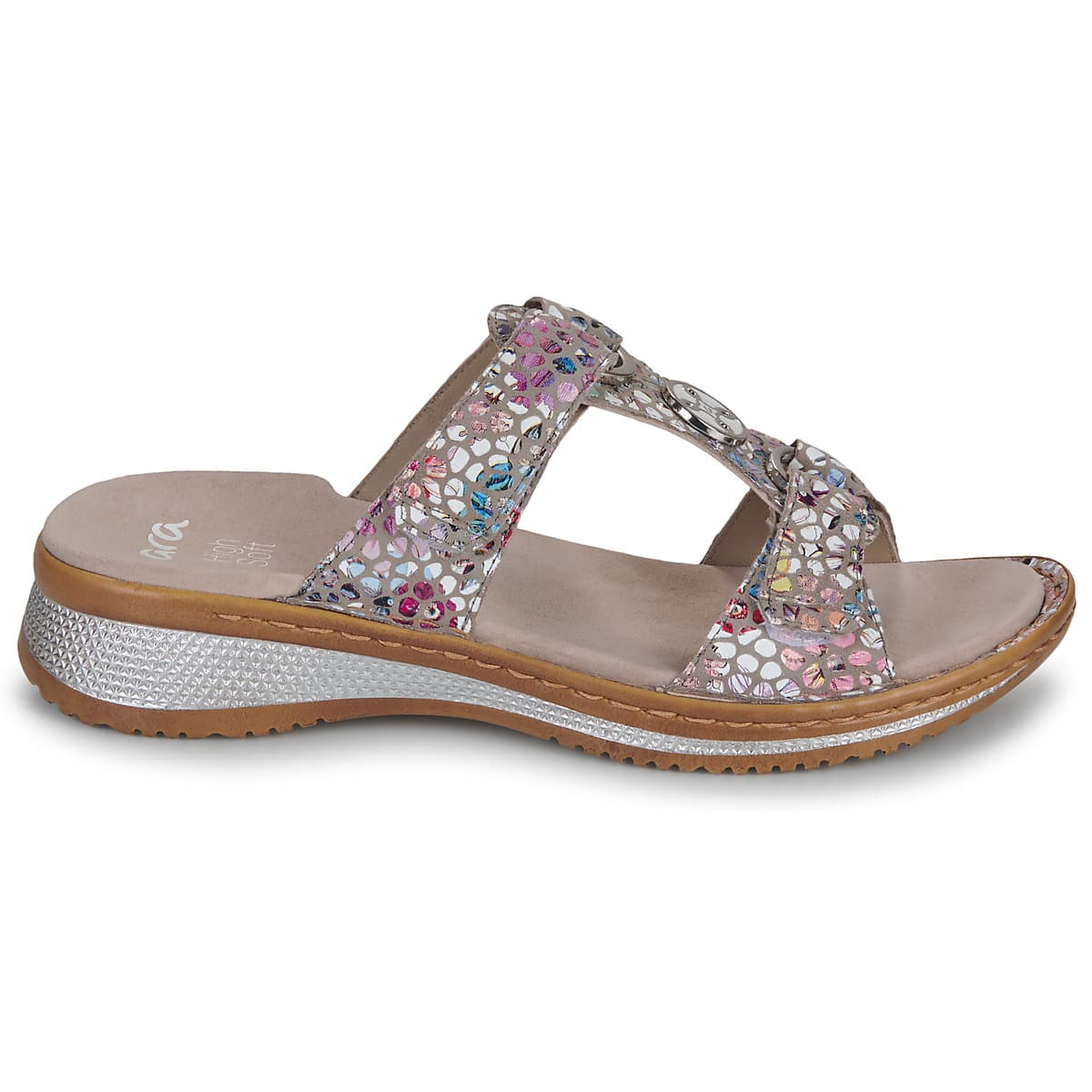 Women's Mules Ara Silver