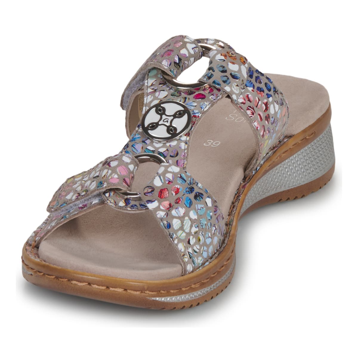 Women's Mules Ara Silver