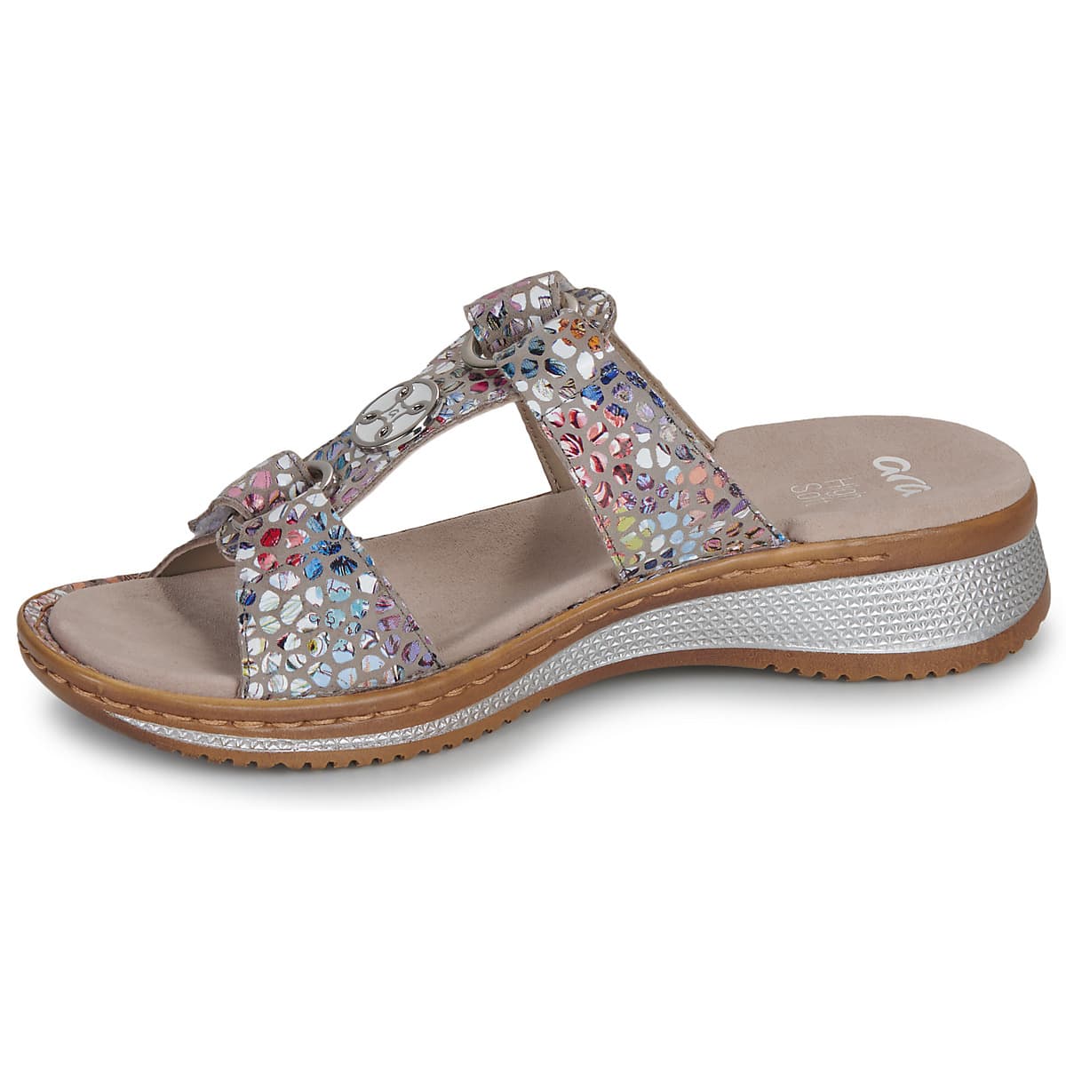 Women's Mules Ara Silver