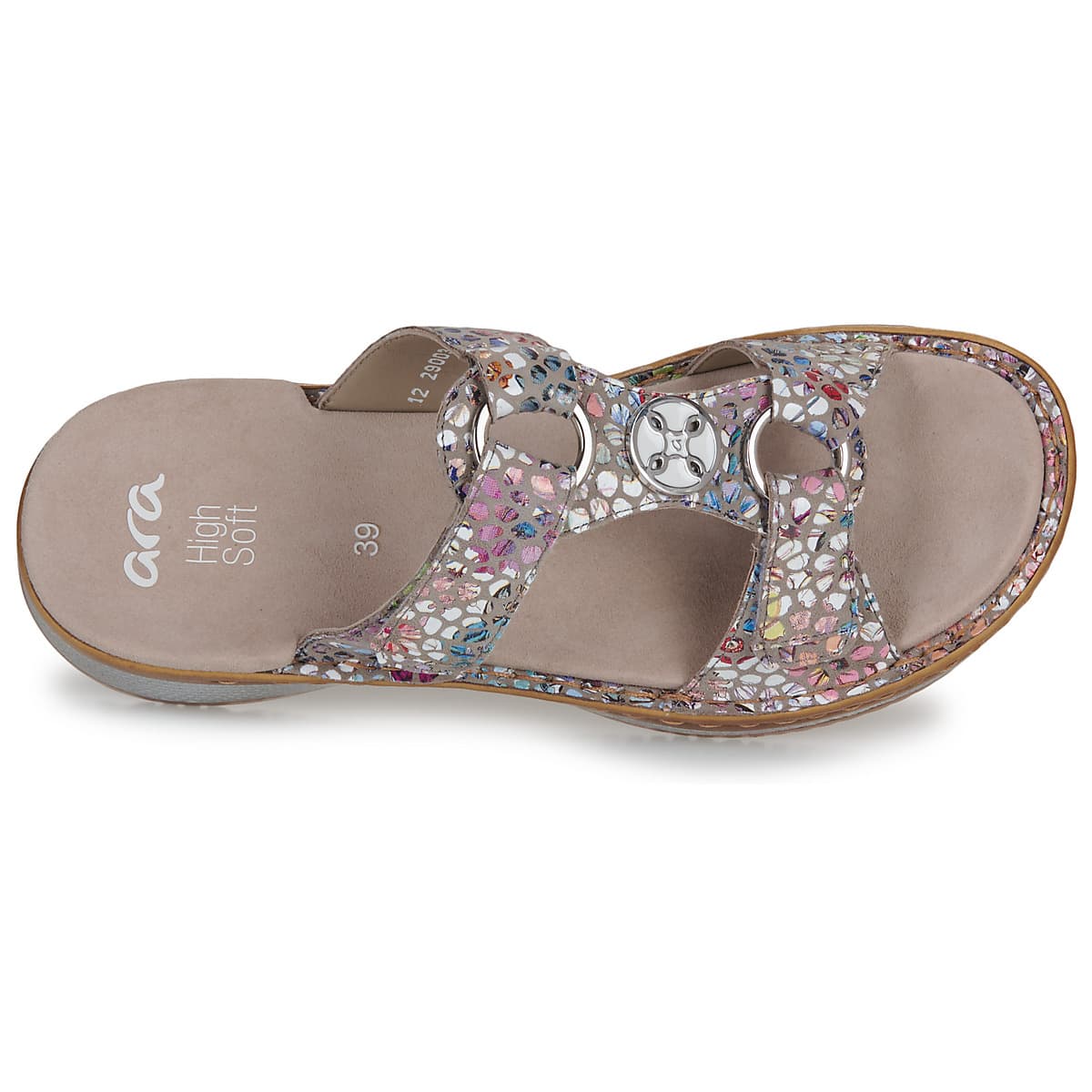 Women's Mules Ara Silver